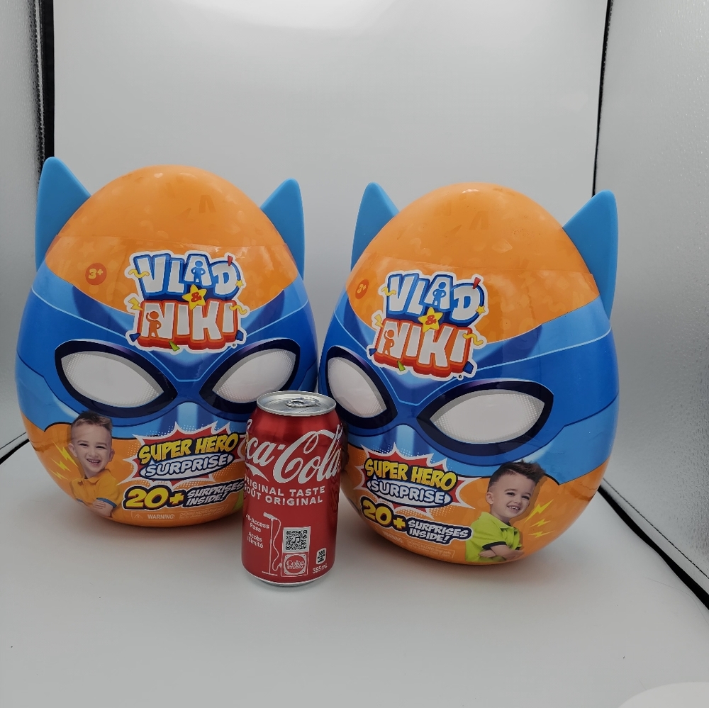 Set of 2 ZURU VLAD & Niki-Superhero Surprise Eggs-Series 1 Robot Battle